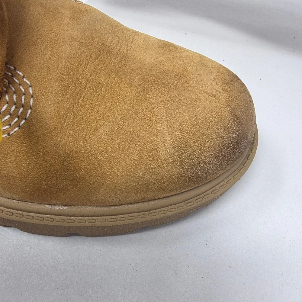 Timberland Classic 6 Inch Waterproof Boot Youth 1.5 Wheat Nubuck TB 010760 713